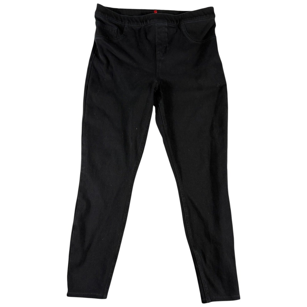 Spanx Jean-ish Leggings Womens 1X/1XT Black Stretch Premium Slim Fit Pull On